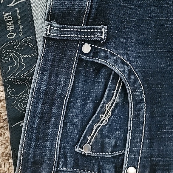 WRANGLER Q-Baby darkwash denim ladies bootcut ultimate riding jeans 13x32 - Picture 5 of 11